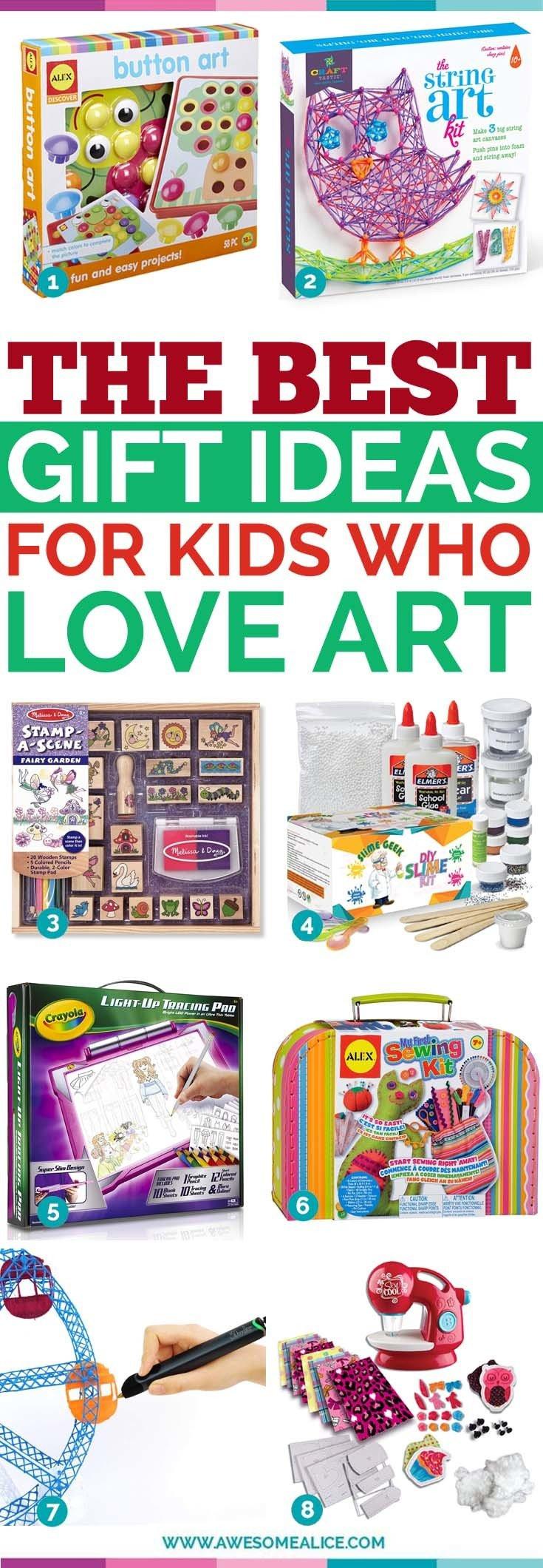 Creative Gifts For Kids
 Top 30 Gift Ideas for Creative Kids Who Love Art