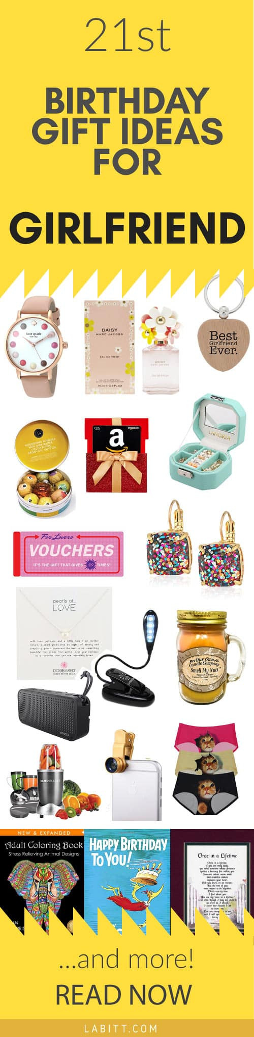 Creative Girlfriend Birthday Gift Ideas
 Creative 21st Birthday Gift Ideas for Girlfriend 21