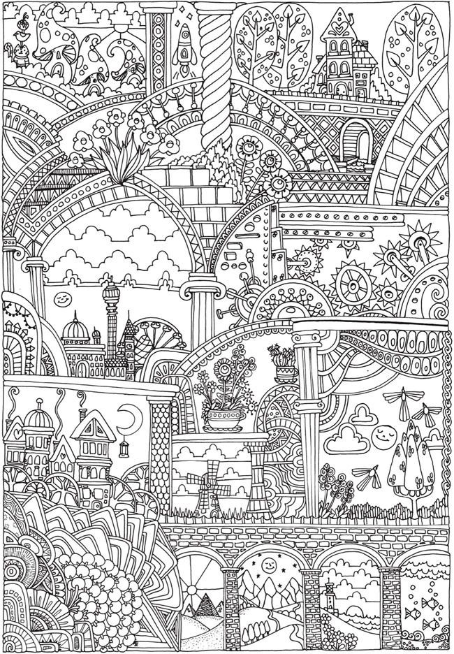 Creative Haven Coloring Books For Adults
 Creative Haven Insanely Intricate Entangled Landscapes