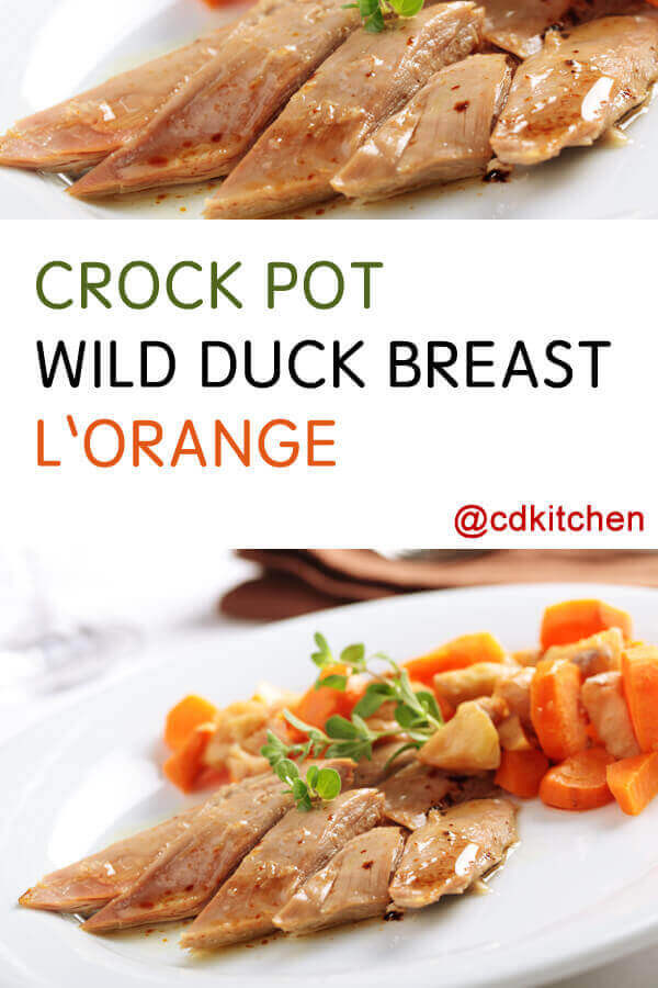 Crock Pot Wild Duck Recipes
 Crock Pot Wild Duck Breast L Orange Recipe from CDKitchen