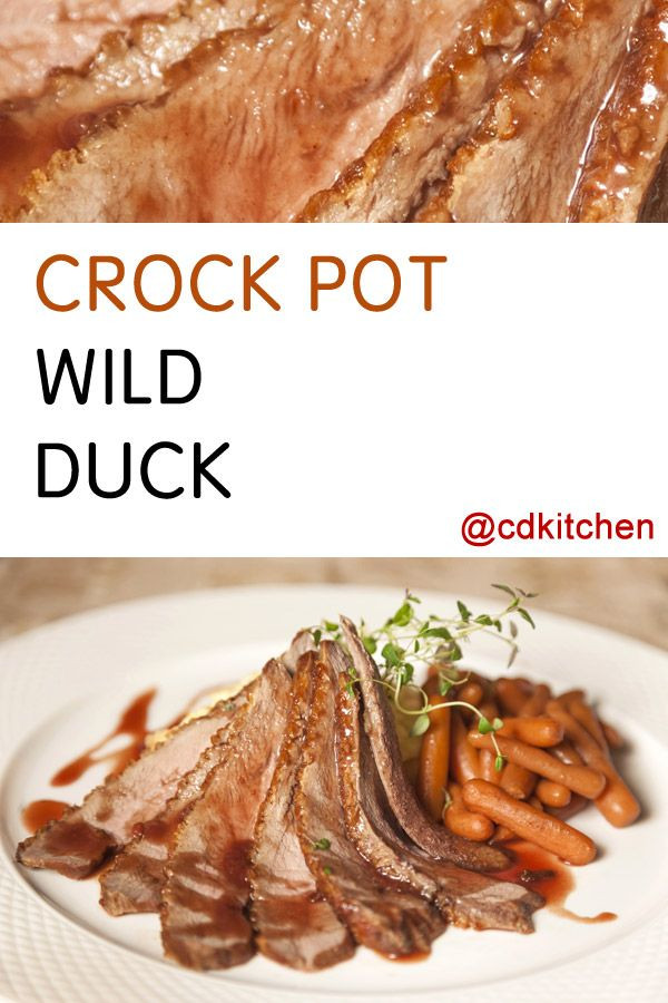 Crock Pot Wild Duck Recipes
 Made with salt and pepper ducks onion soup butter