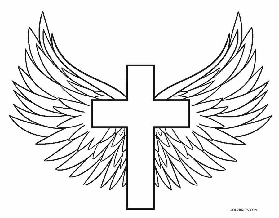 Cross Coloring Pages For Kids
 Cross Coloring Pages