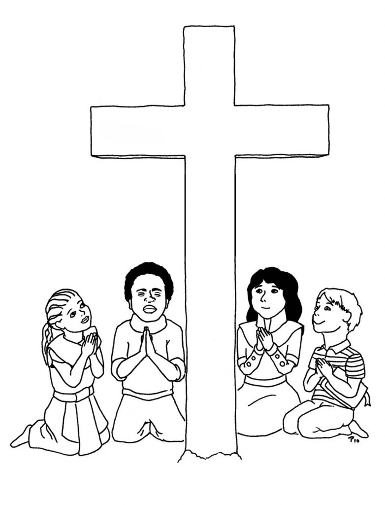 Cross Coloring Pages For Kids
 Free Printable Cross Coloring Pages For Kids