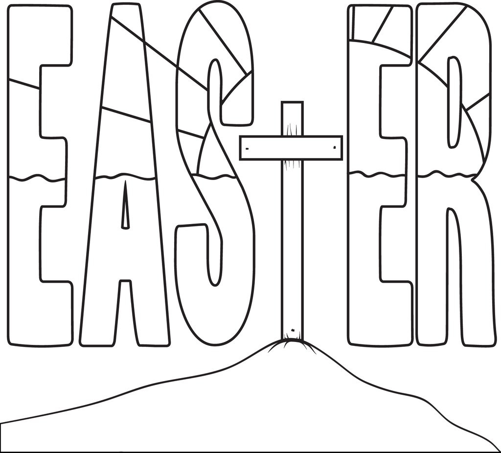 Cross Coloring Pages For Kids
 FREE Printable Easter Cross Coloring Page for Kids – SupplyMe