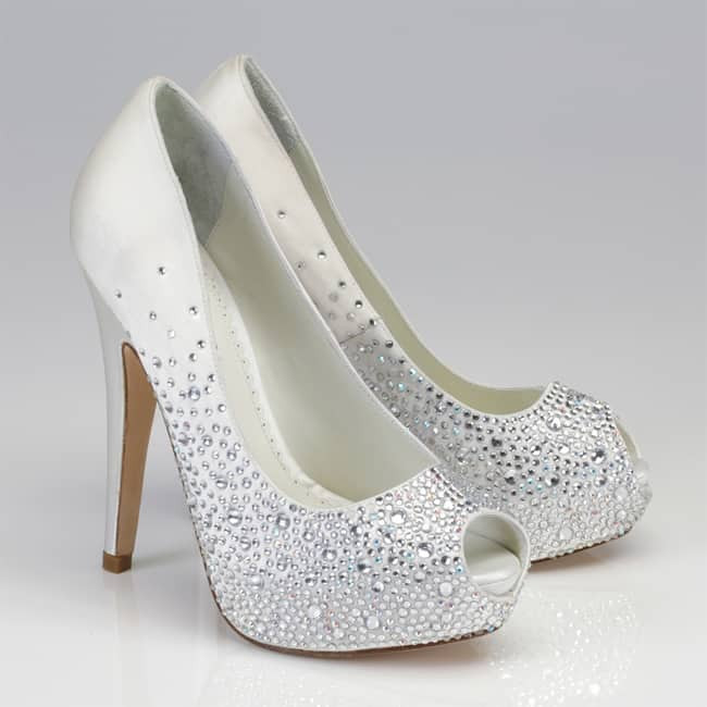 Crystal Heels Wedding Shoes
 15 Stylish Wedding Shoes for Brides SheIdeas