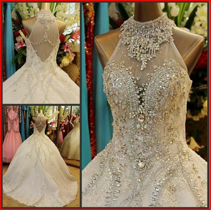 Crystal Wedding Gowns
 YZ Fashion Bridal Luxury Crystal Bright Diamond y Fancy