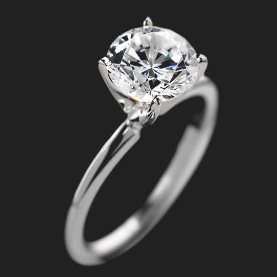 Cultured Diamond Engagement Rings
 Man Made Diamond Engagement Rings
