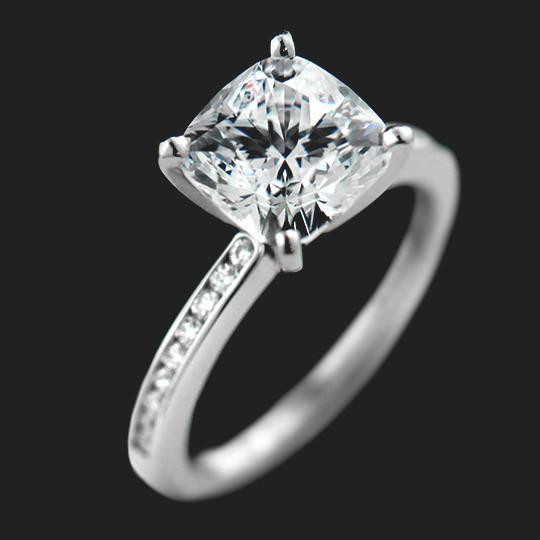Cultured Diamond Engagement Rings
 Man Made Diamond Engagement Rings