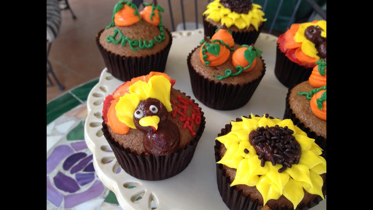 Cupcake Decorating Ideas For Kids
 How to Make EASY Thanksgiving Cupcakes kid friendly