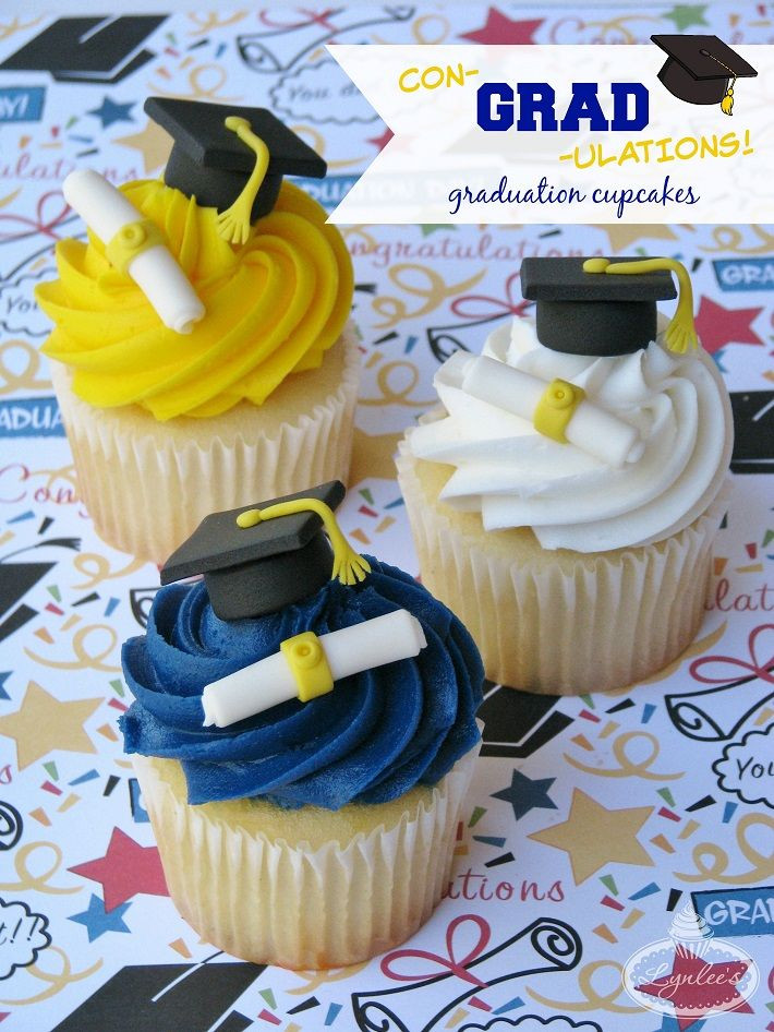 Cupcake Decorating Ideas Graduation Party
 Sweet & Simple Graduation Cupcake Toppers