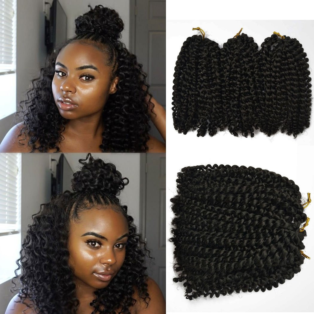 Curly Crochet Hairstyles
 Amazon 8 Inch Short Marlybob Crochet Hair 6 Bundles