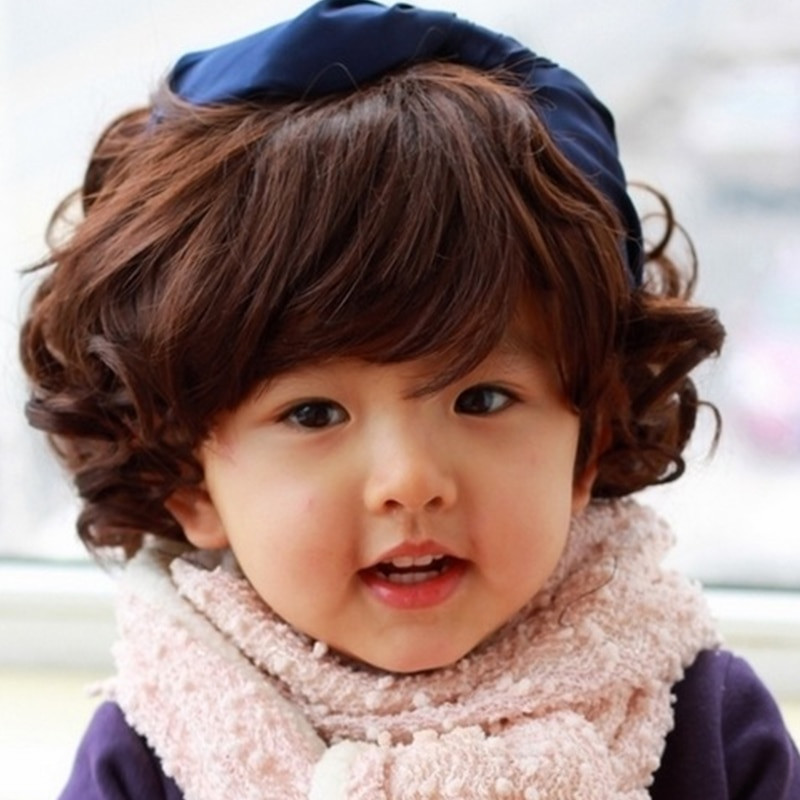 Curly Hair Baby Boy
 Professional graphy Children Cool Baby Boy Curly
