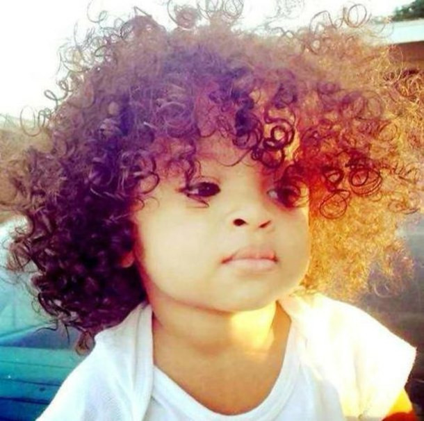 Curly Hair Baby Boy
 Enjoye life image by marky on Favim