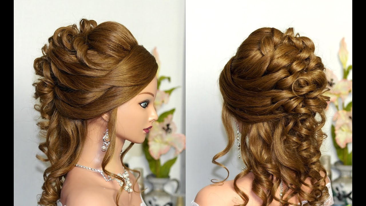 Curly Prom Hairstyles For Long Hair
 Curly wedding prom hairstyle for long hair