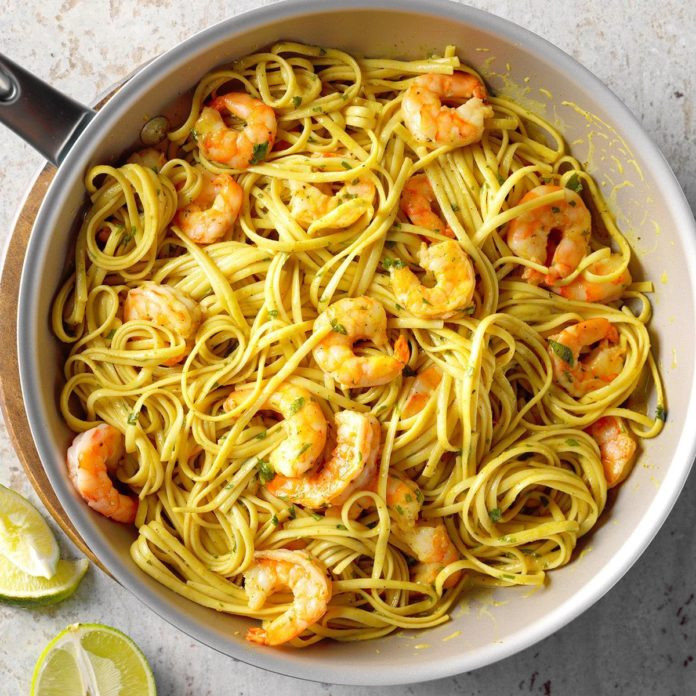 Curry Shrimp Pasta
 Curry Shrimp Linguine Recipe