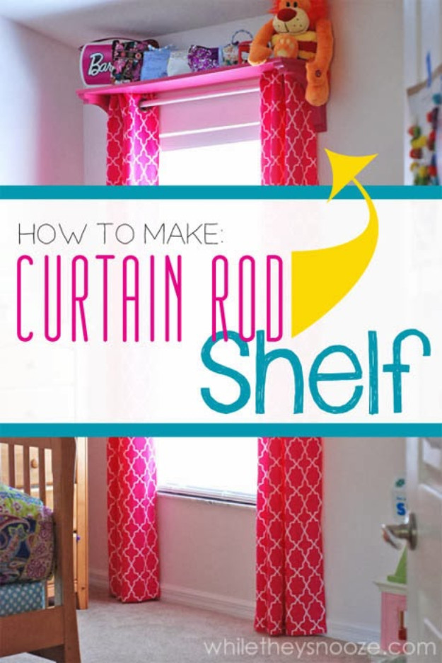 Curtain Rods For Kids Room
 30 DIY Organizing Ideas for Kids Rooms