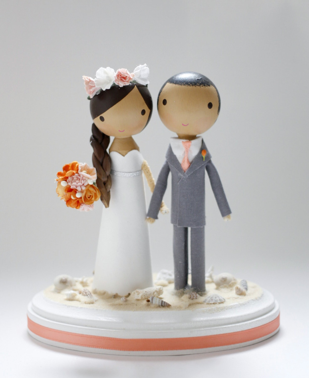 Custom Made Wedding Cake Toppers
 custom wedding cake topper beach base