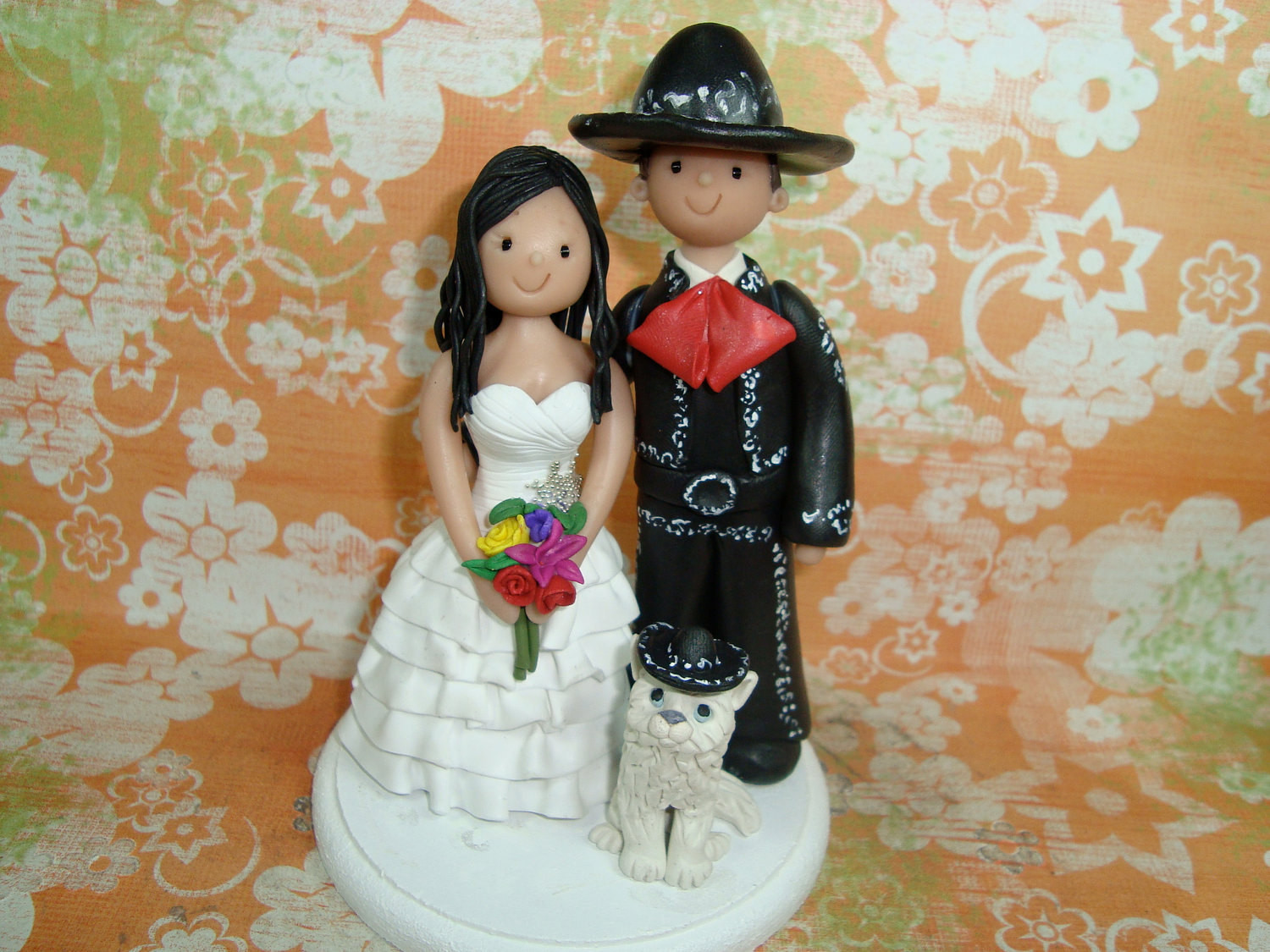 Custom Made Wedding Cake Toppers
 Custom Made Bride and Groom Wedding Cake Topper