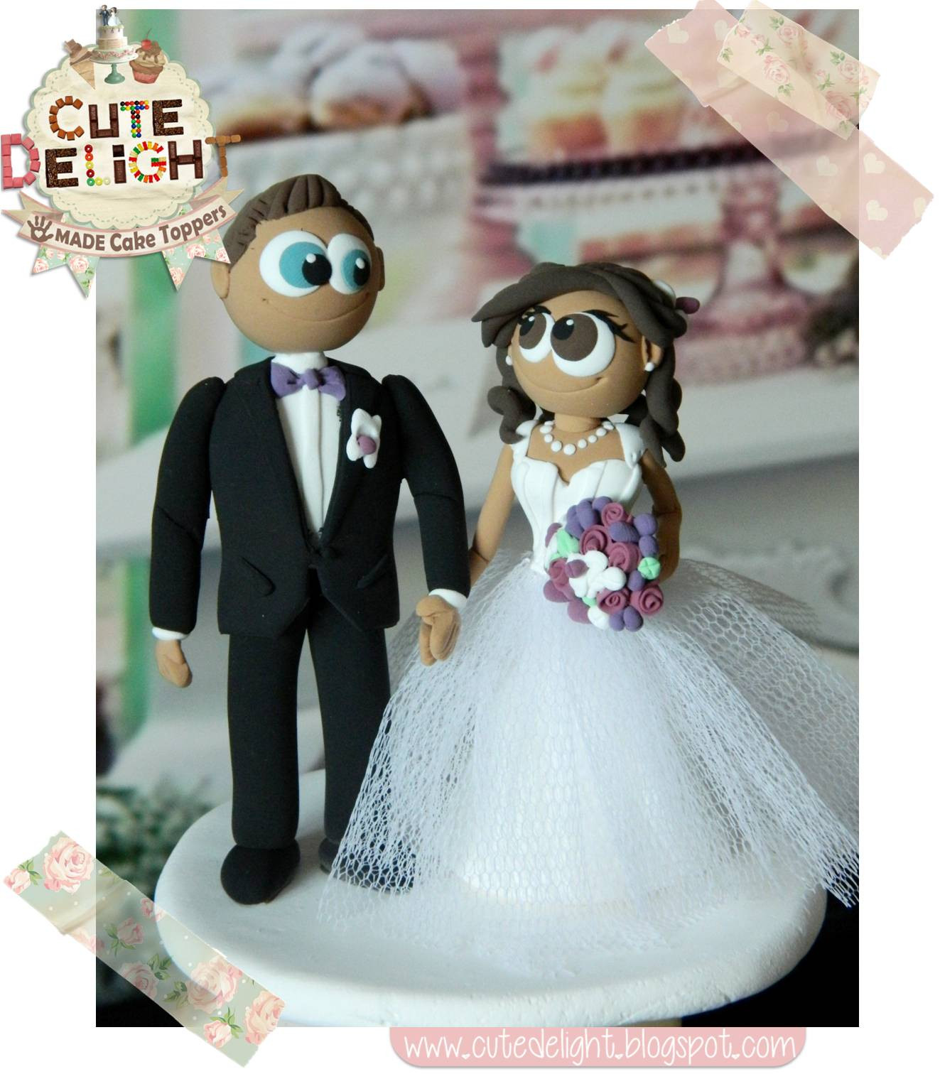 Custom Made Wedding Cake Toppers
 Wedding cake toppers Custom Cake Topper Funny cake