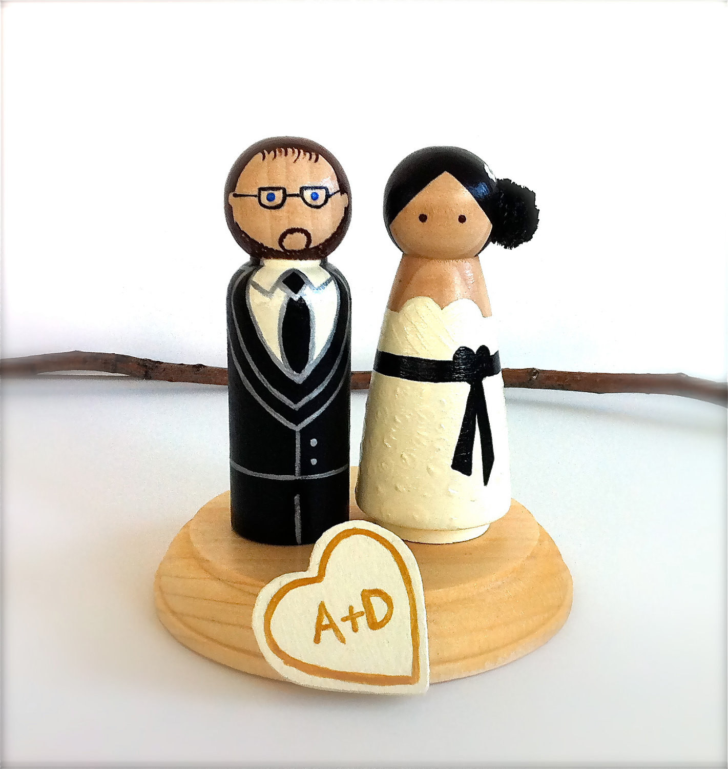 Custom Made Wedding Cake Toppers
 Custom Wedding Cake Toppers Bride and by CreativeButterflyXOX