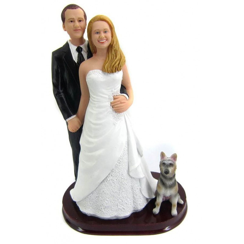 Custom Made Wedding Cake Toppers
 Custom wedding cake toppers with dogs idea in 2017