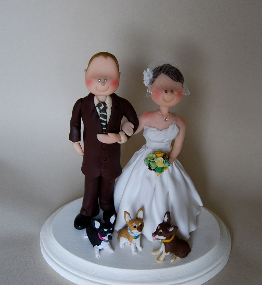 Custom Made Wedding Cake Toppers
 Wedding Cake Topper Custom made by little people