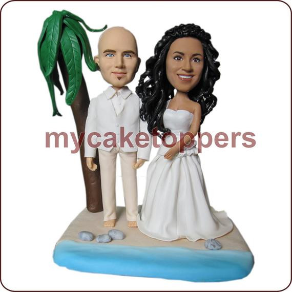 Custom Made Wedding Cake Toppers
 Sculpted wedding Cake Topper Figurine personalized wedding