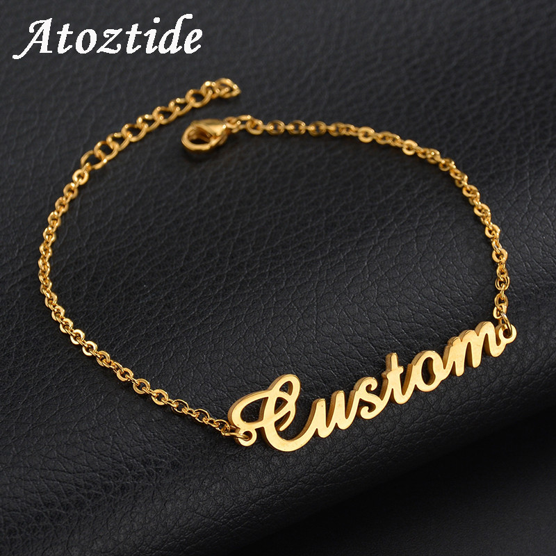 Custom Name Bracelets
 Atoztide Personalized Custom Name Bracelet For Women