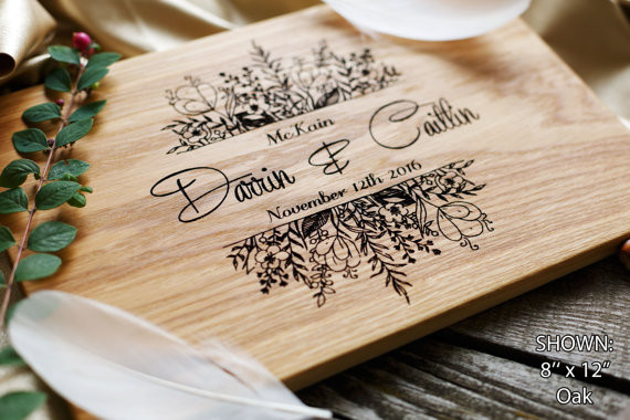 Custom Wedding Gifts
 Personalized Cutting Board Wedding Gift Custom Wedding Gift