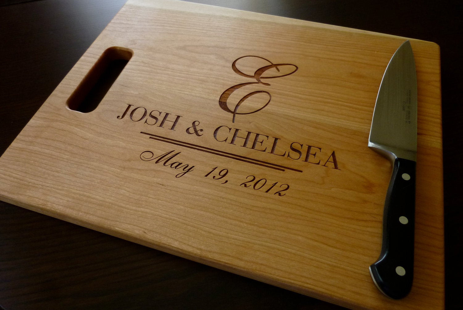Custom Wedding Gifts
 Personalized Engraved Cutting Board by TaylorCraftsEngraved