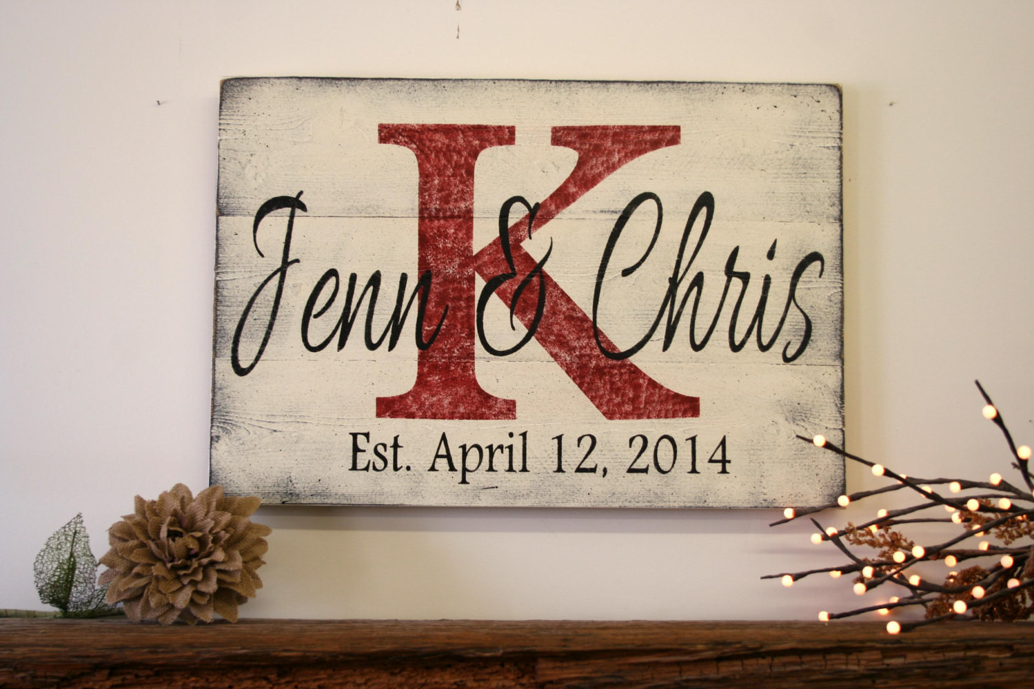 Custom Wedding Gifts
 Personalized Name Sign Custom Name Sign Wedding Gift Bridal