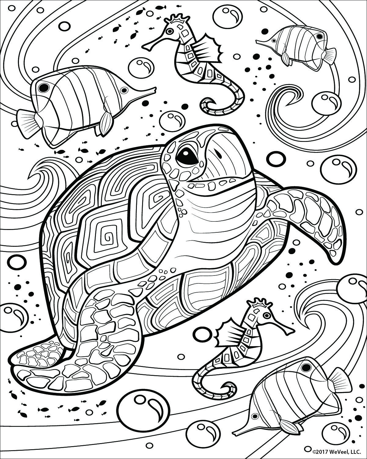Cute Animal Coloring Pages For Adults
 Coloring Pages for kids Sea Life