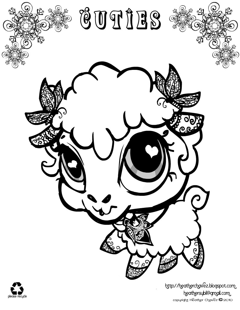 Cute Animal Coloring Pages For Adults
 Quirky Artist Loft Cuties Free Animal Coloring Pages