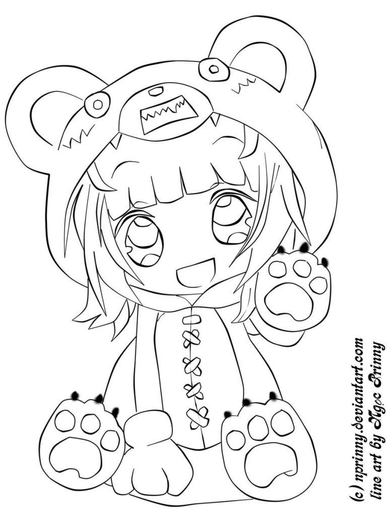 Cute Anime Girls Coloring Pages
 Pin by Angela Lanier on Coloring pages