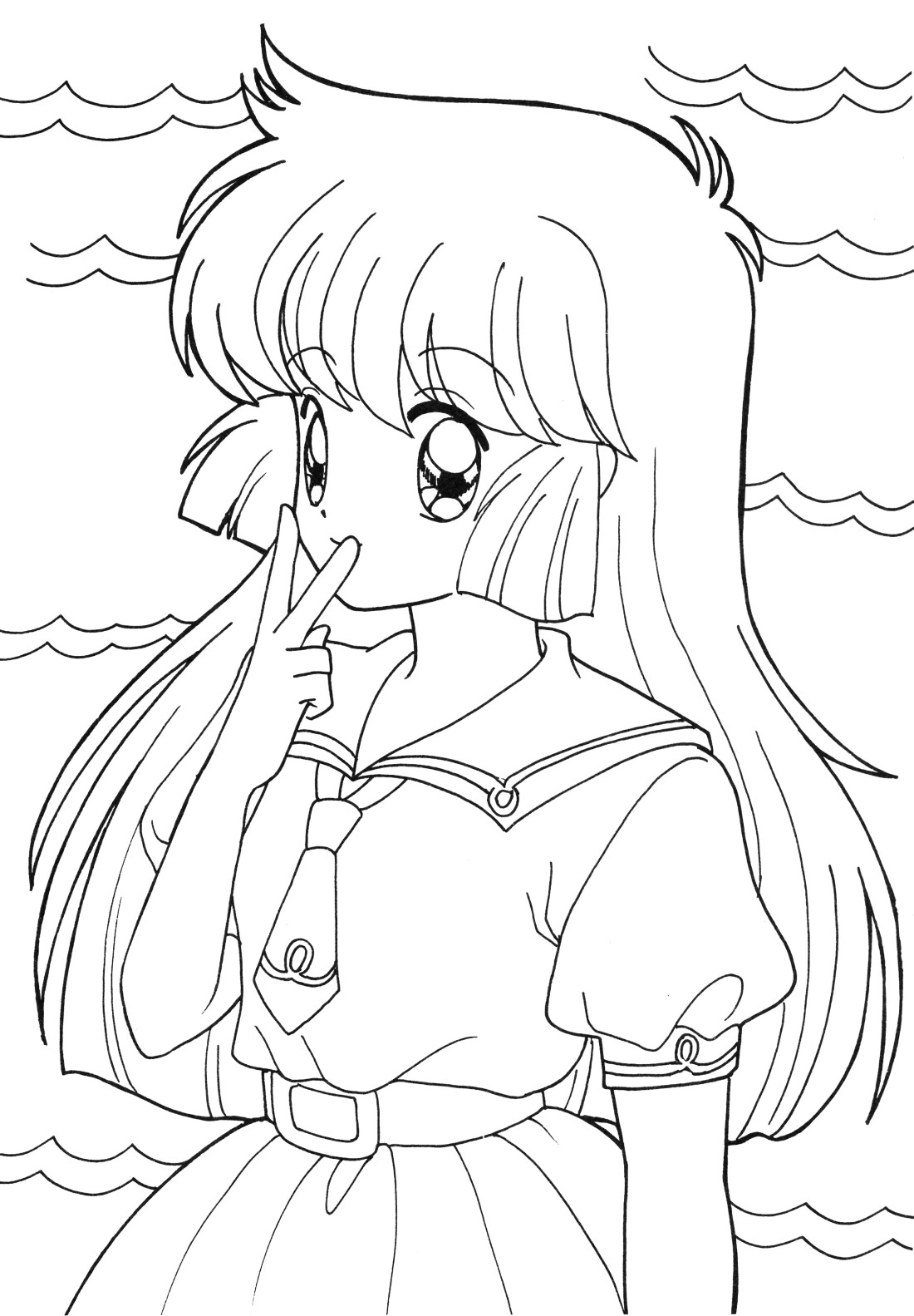 Cute Anime Girls Coloring Pages
 Anime Coloring Pages Best Coloring Pages For Kids