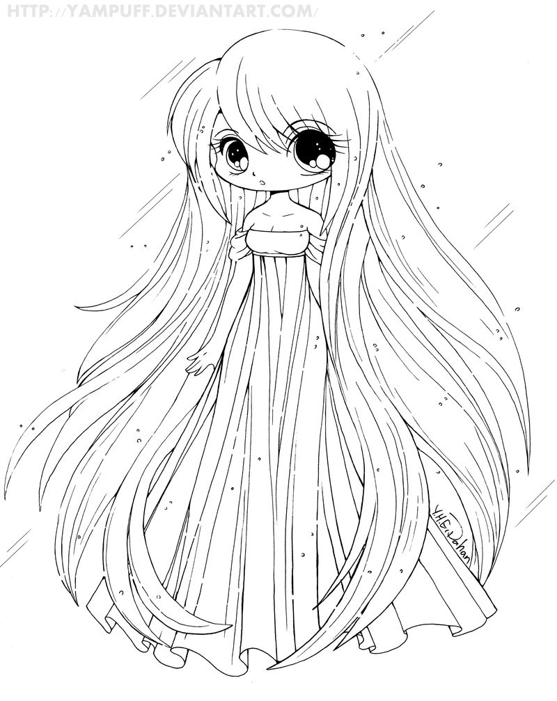 Cute Anime Girls Coloring Pages
 Anime Cute Drawing at GetDrawings