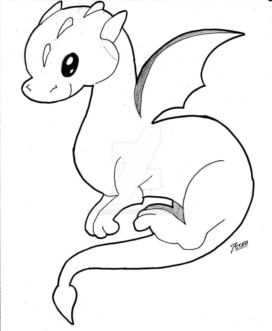 Cute Baby Dragon Coloring Pages
 baby dragon by TeiMari on DeviantArt