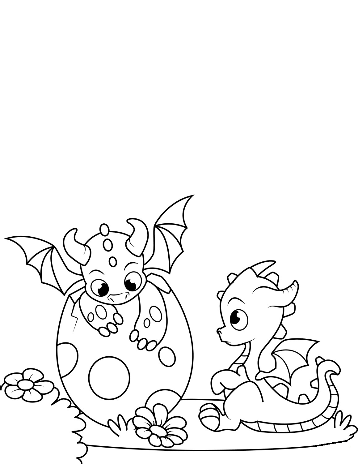 Cute Baby Dragon Coloring Pages
 35 Free Printable Dragon Coloring Pages