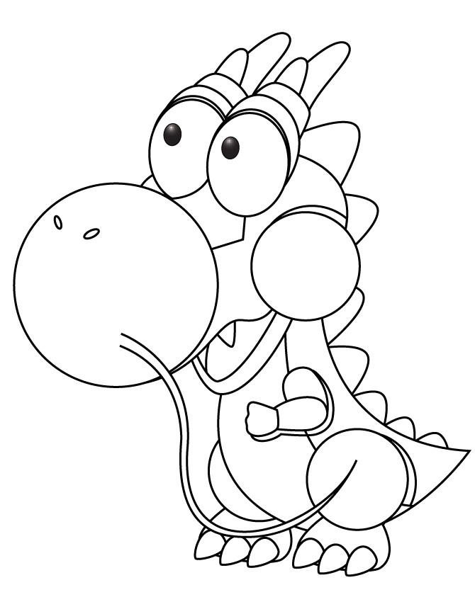 Cute Baby Dragon Coloring Pages
 Cute Baby Dragon Coloring Page