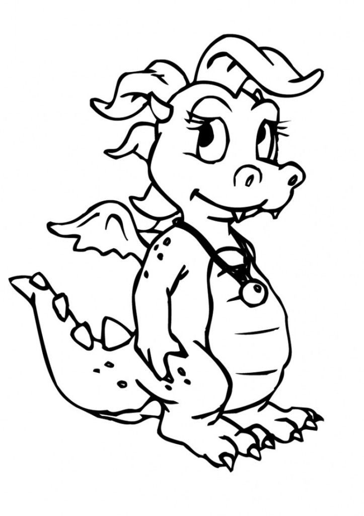 Cute Baby Dragon Coloring Pages
 Cute Baby Dragon Coloring Home