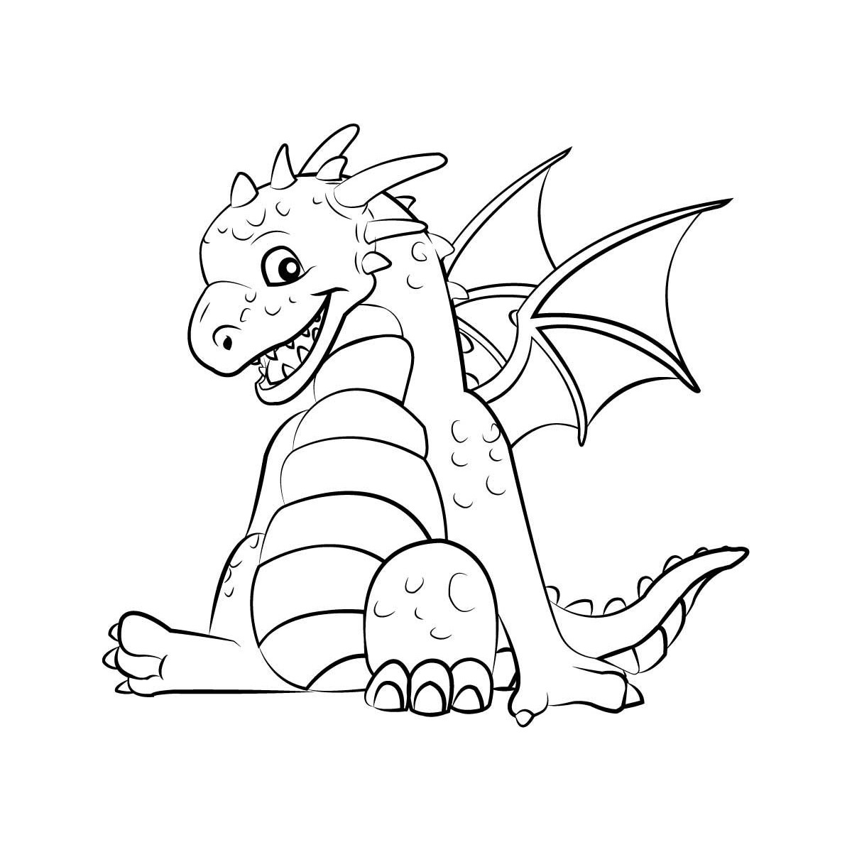 Cute Baby Dragon Coloring Pages
 Dragon Coloring Pages