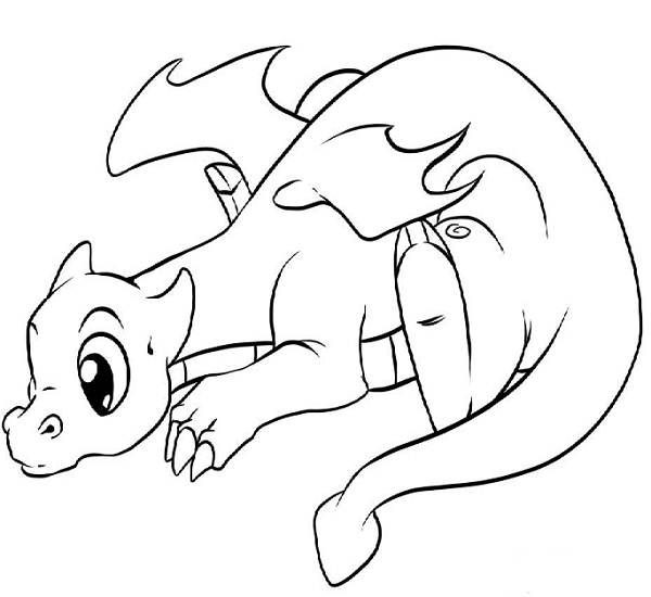 Cute Baby Dragon Coloring Pages
 coloring pages