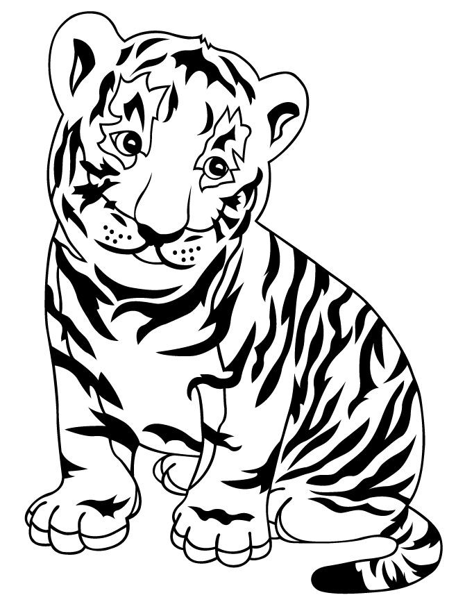 Cute Baby Tiger Coloring Pages
 25 best Coloring Pages images on Pinterest