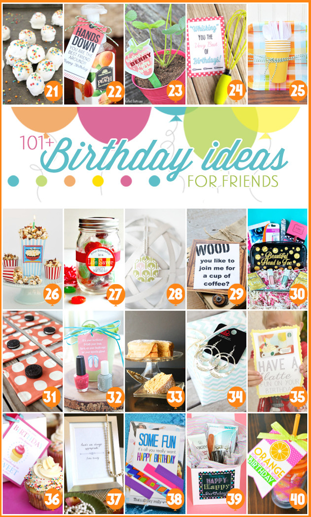 Cute Birthday Gift Ideas For Friend
 101 Creative & Inexpensive Birthday Gift Ideas