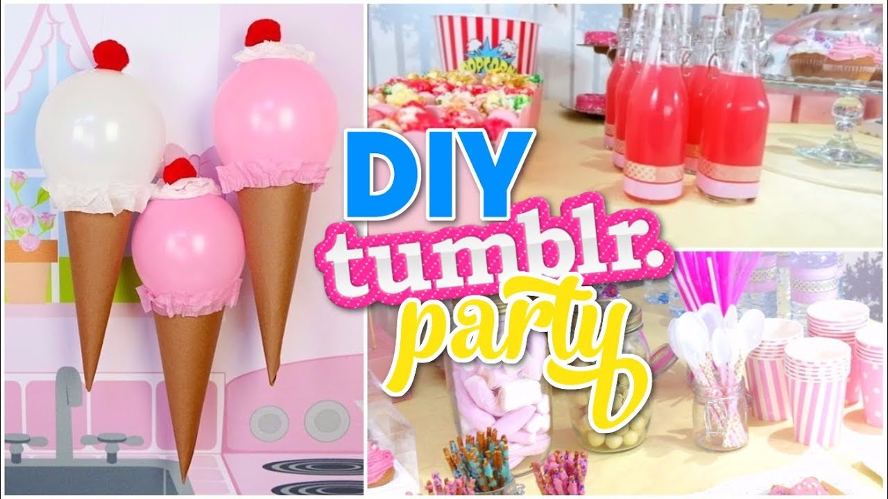 Cute Birthday Party Ideas
 DIY Tumblr Birthday Party Cute Decor Easy Ideas