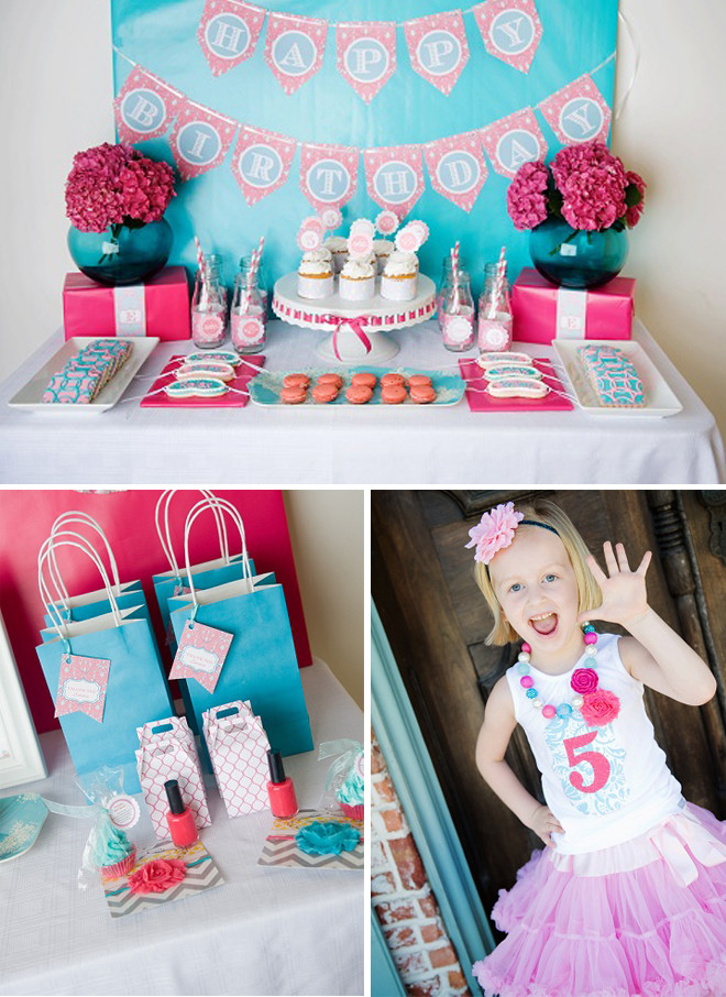 Cute Birthday Party Ideas
 Darling Spa Themed 5th Birthday Party