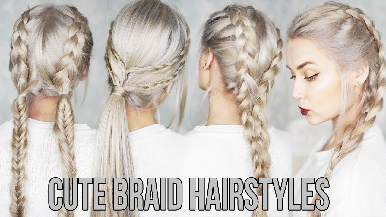 Cute Braid Updo Hairstyles
 3 CUTE & EASY Braid Hairstyles