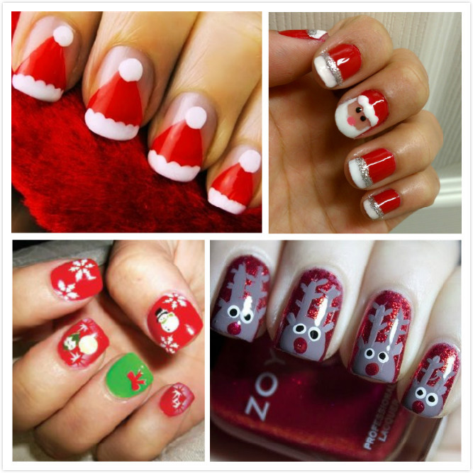 Cute Christmas Nail Ideas
 EAT SHOP PLAY Michhysaurous Christmas Nails Ideas