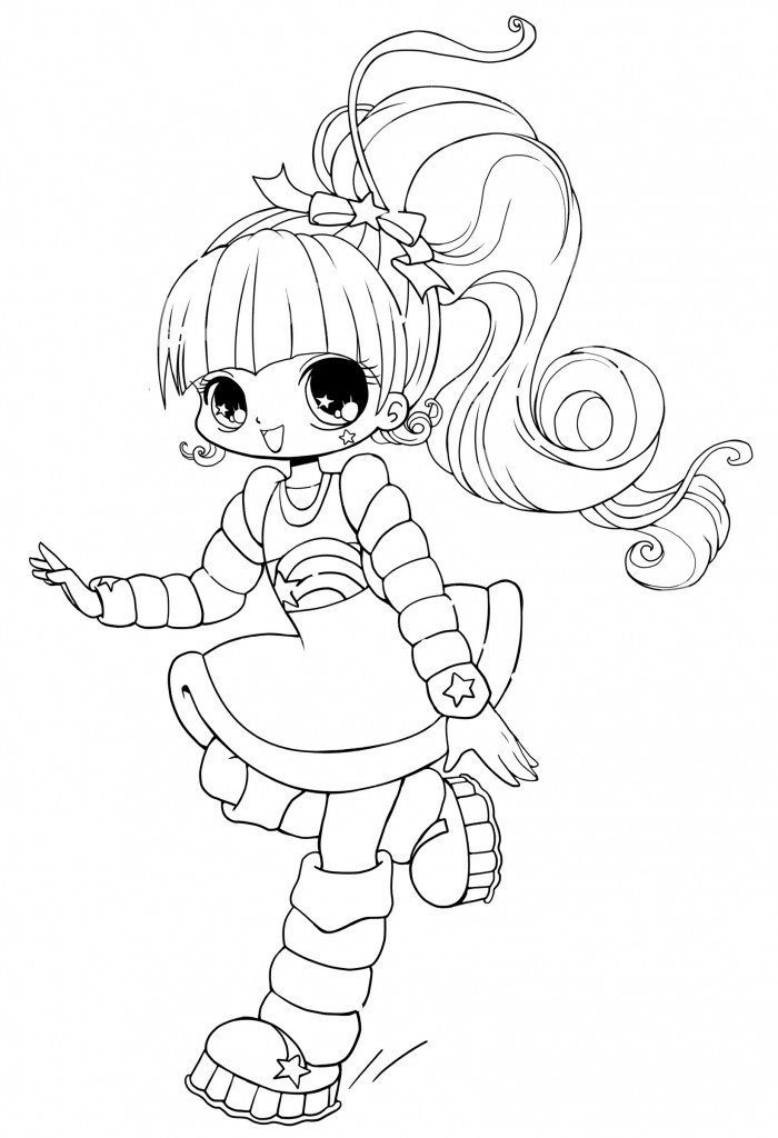 Cute Coloring Pages For Girls
 Free Printable Chibi Coloring Pages For Kids