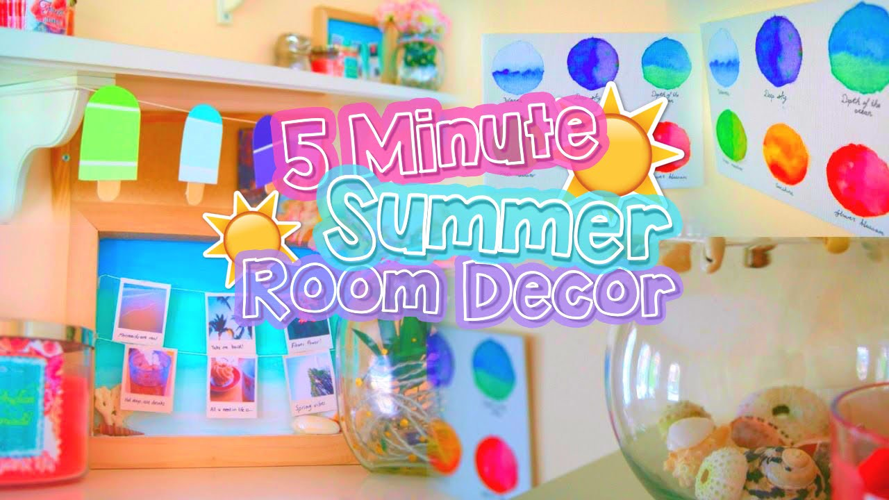 Cute DIY Room Decor Ideas
 DIY 5 MINUTE ROOM DECOR Cute summer projects that you